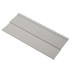 Take Home Sample Transformations Double 5 in. x 24 in. Vinyl Siding in Pewter