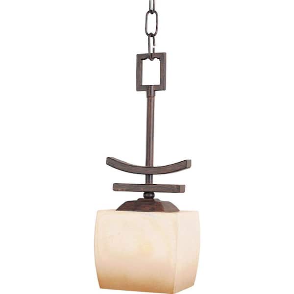 Maxim Lighting Asiana 1-Light Roasted Chestnut Mini Pendant