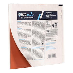 HydroFlame Firestop Pro 7 in. x 7 in. Intumescent Putty Pad