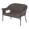 StyleWell Emerald View Brown Wicker Outdoor Stack Loveseat FRS71174AL-1
