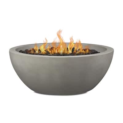 Dark Gray Fire Pits Outdoor Heating, Faux Concrete Fire Pit