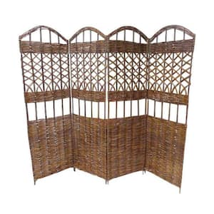 72 in. W x 60 in. H Willow 4-Panel Screen Divider