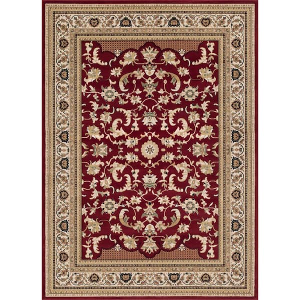 L'Baiet Kalene Red Oriental 4 ft. x 6 ft. Area Rug