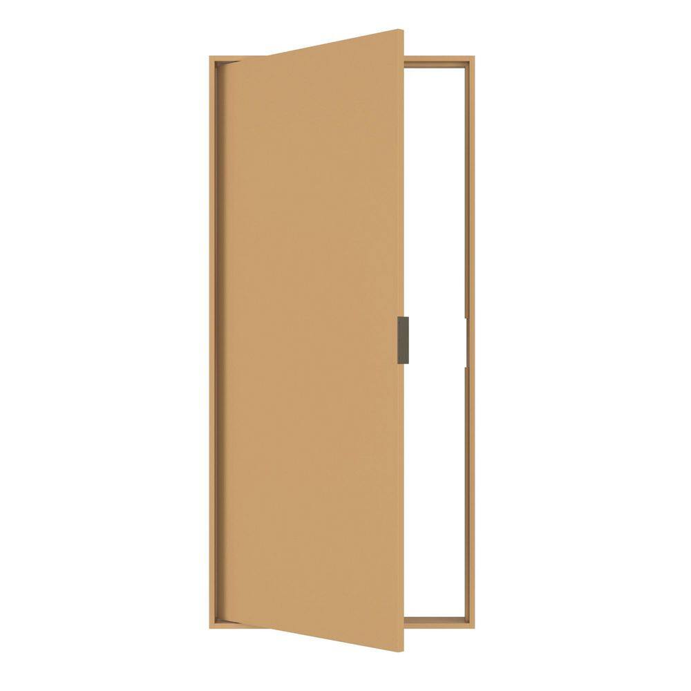 30 in. x 80 in. Unassembled Universal Swing Unfinished Paint-Grade Plywood Flush Mount Hidden Panel Door Kit price history on PriceWatchPro