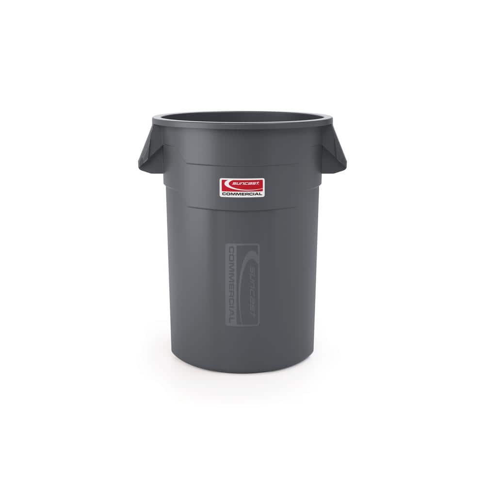 Suncast Commercial 55 Gal. Gray Outdoor Trash Can TCU55 - The Home Suncast Commercial 55 Gal. Gray Outdoor Trash Can TCU55 - The Home