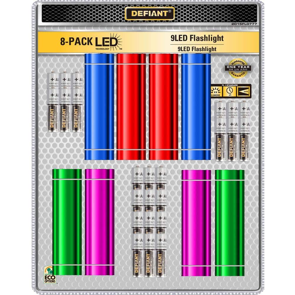 AAA 9 LED Flashlight (8-Pack)
