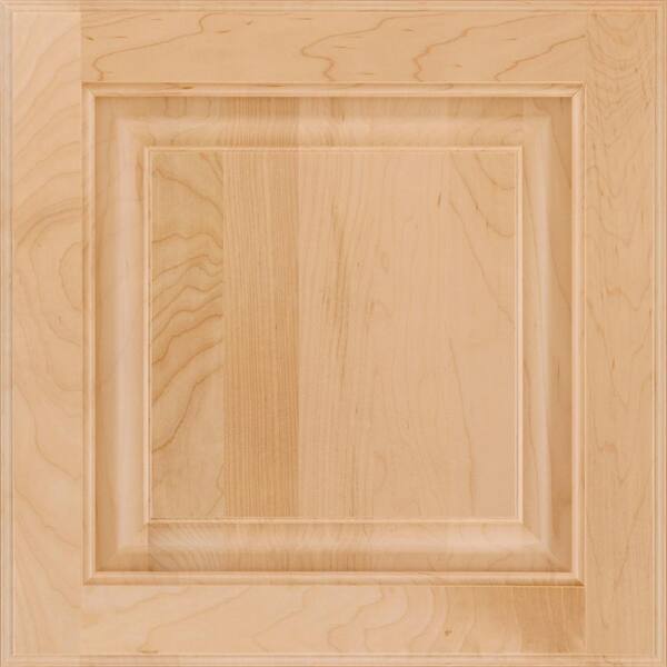 American Woodmark 13 in. x 12-7/8 in. Cabinet Door Sample in Olmsted Maple Natural