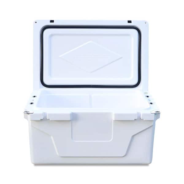 Afoxsos 18.5 in. W x 29.5 in. L x 15.5 in. H Blue Portable Ice Box Cooler  65QT Outdoor Camping Beer Box Fishing Cooler HDSA05OT031 - The Home Depot
