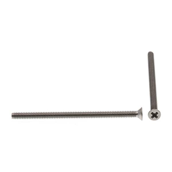 Prime-Line #4-40 x in. Grade 18-8 Stainless Steel Phillips Drive Flat Head  Machine Screws (25-Pack) 9000434 The Home Depot