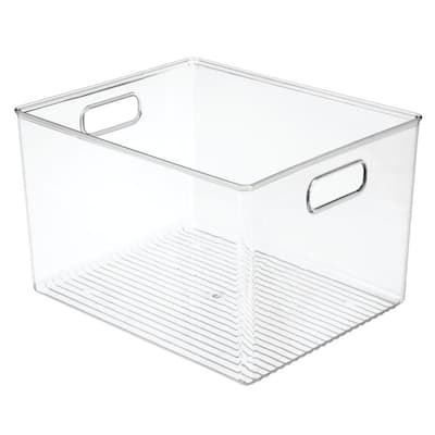 WAKISA Clear Bathroom Organizers & Refrigerator Organizer Bins