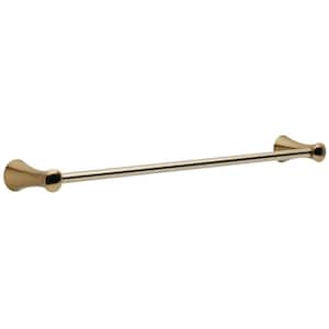 Lahara 24 in. Wall Mount Towel Bar Bath Hardware Accessory in Champagne Bronze
