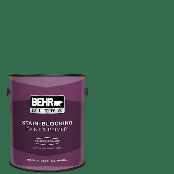 BEHR ULTRA 1 gal. #S-H-460 Chopped Chive Extra Durable Eggshell Enamel Interior Paint & Primer