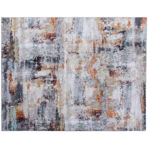 Omnia Multi-Colored 5 ft. x 7 ft. Abstract Area Rug