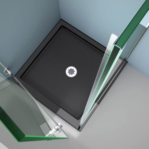 96 in. L Clear Return Panel Striker for 3/8 in. Glass Shower Door