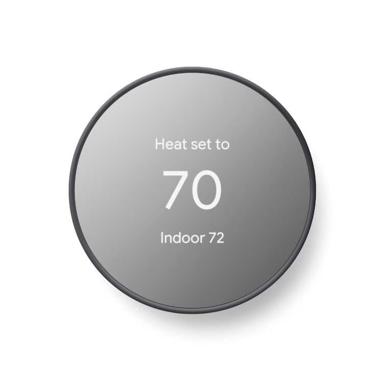 Google Nest Thermostat - Smart Programmable Wi-Fi Thermostat - Charcoal