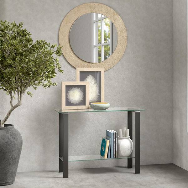 Meyer&Cross Asta 42 in. Gunmetal Gray Rectangle Glass