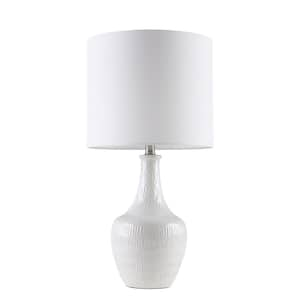 Celine 26 in. White Table Lamp