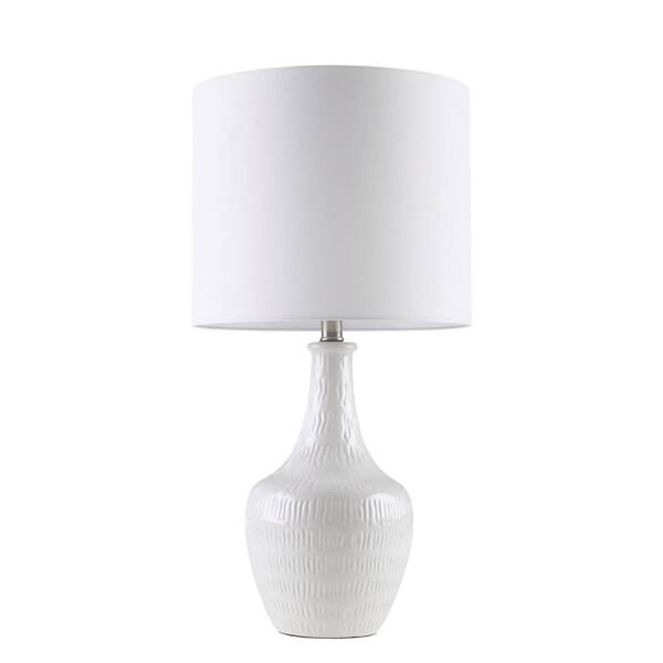 510 Design Celine 26 in. White Table Lamp