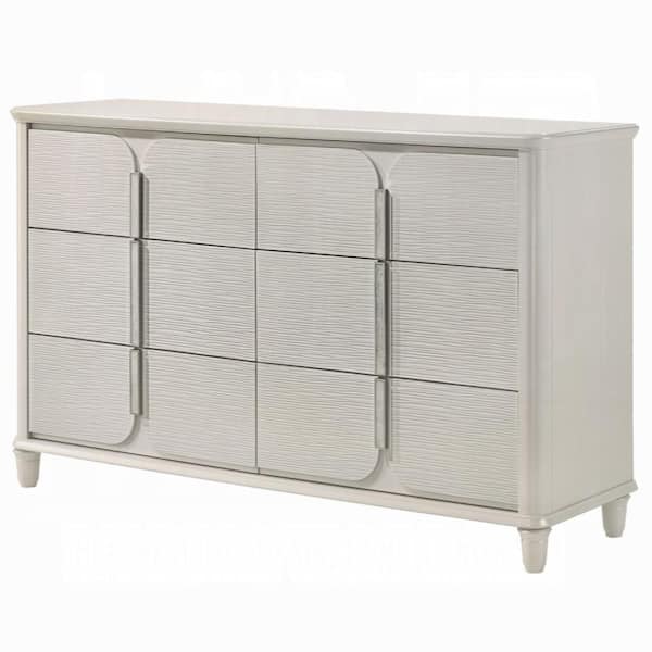 long dresser without mirror Amish Union City 9 Drawer Dresser