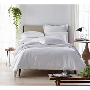 Legends Hotel Organic Solid 300-Thread Count Cotton Sateen Duvet Cover