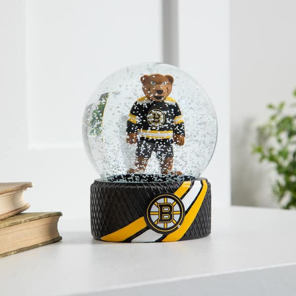 Evergreen Enterprises Boston Bruins 5 in. Glass Tabletop Snow
