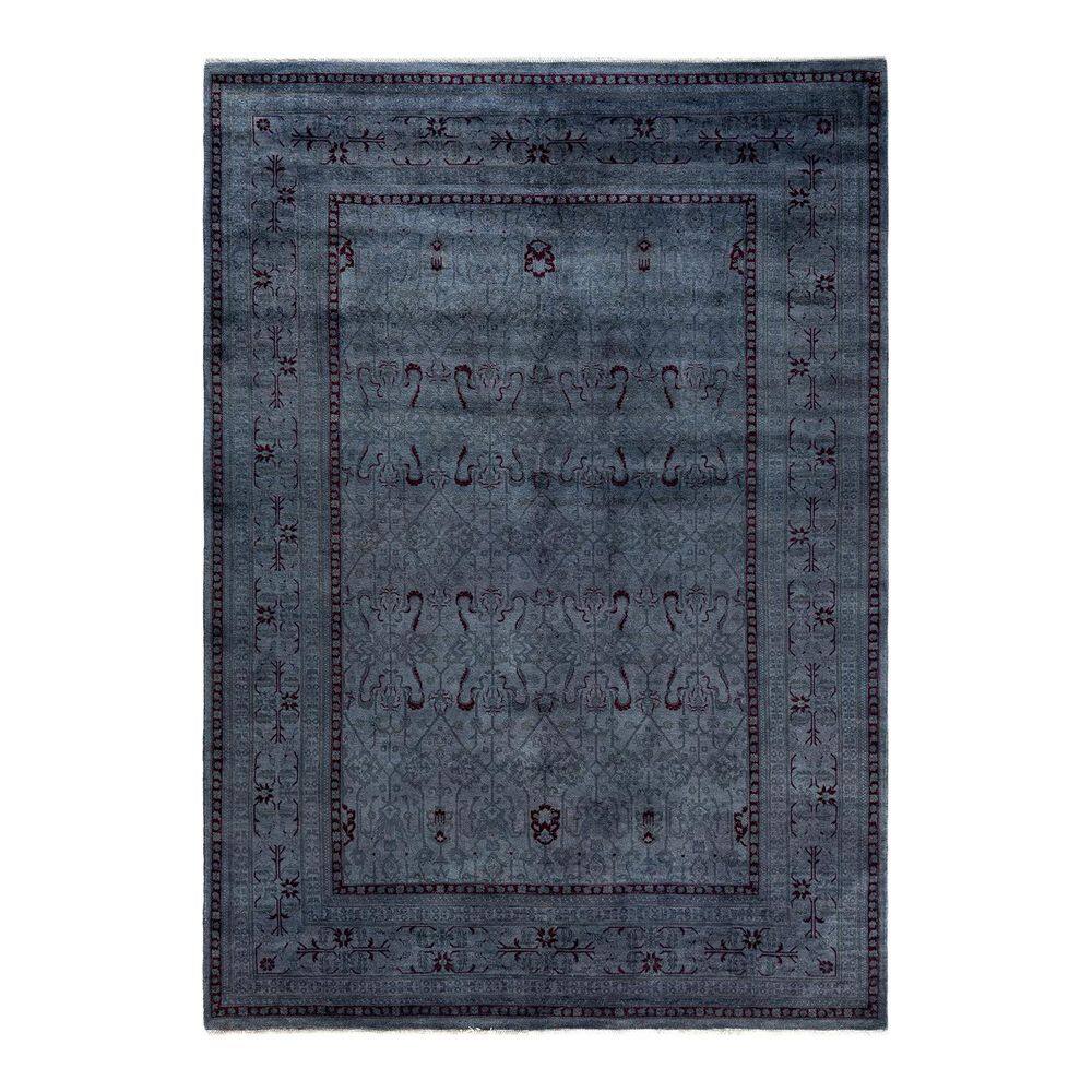 Overdyed Gray 6 ft. x 9 ft. Solid Wool Indoor Area Rug price history on PriceWatchPro