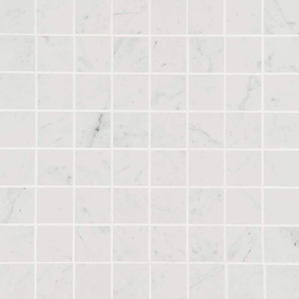 Carrara Giola Matte Porcelain Mosaic Tile for Kitchen and Bathroom
