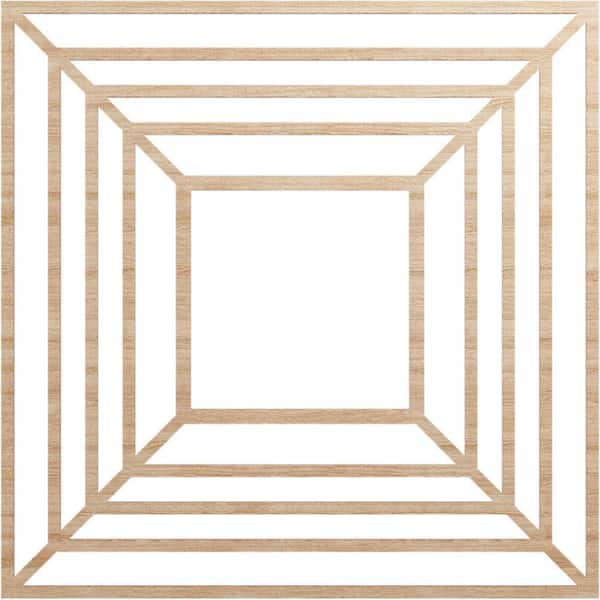 0.25 in. x 36 in. x 36 in. Wood Medallion Moulding