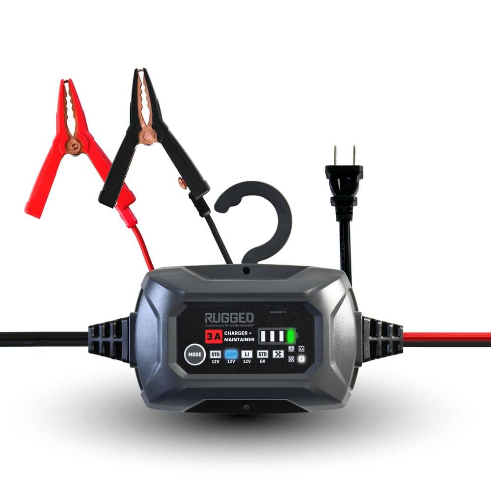 Rugged 3A Car Battery Charger and Maintainer, 3-in-1, for 6V/12V Power Sport, Automotive, and Marine Batteries, SC1681 price history on PriceWatchPro