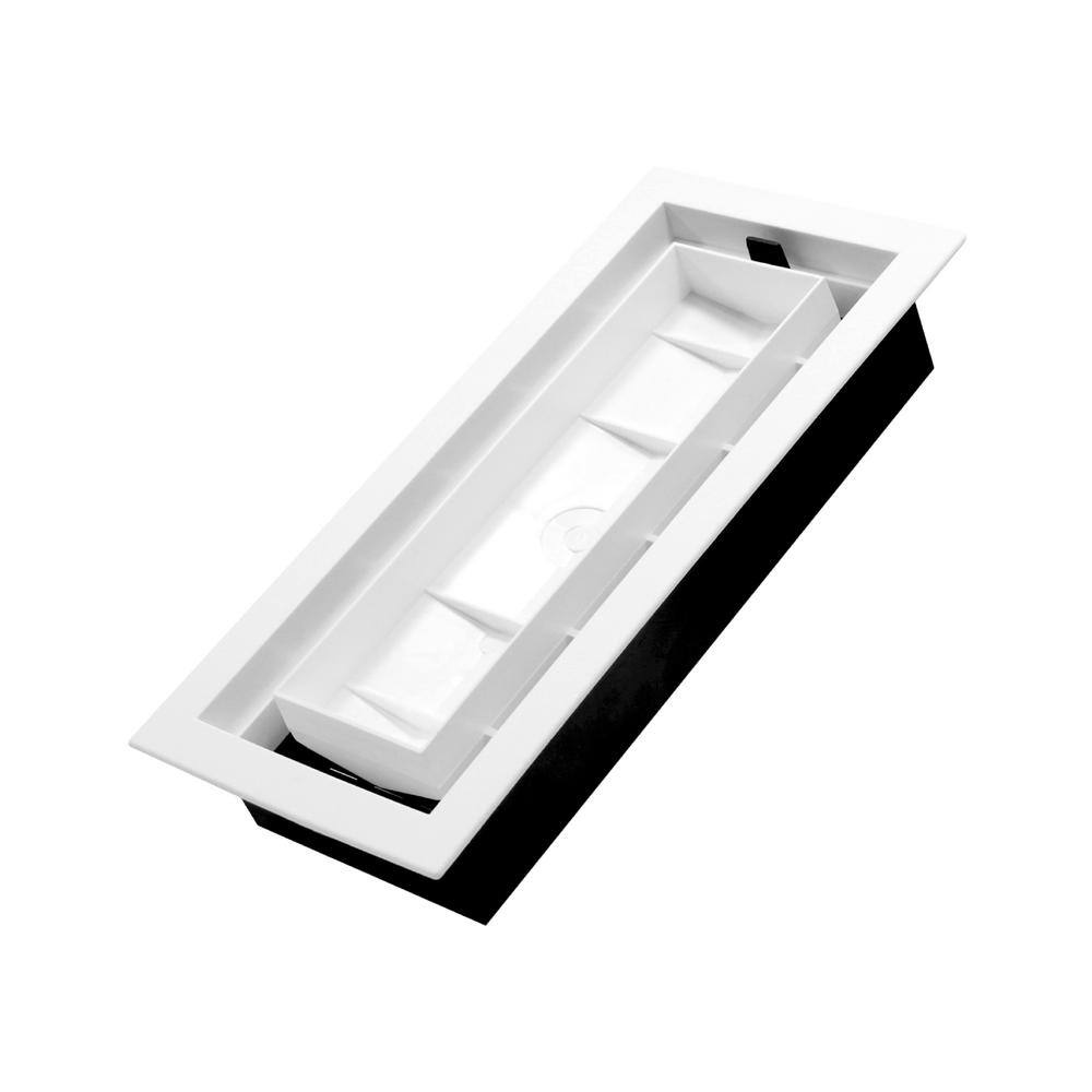 4 in. x 10 in. Customizable Plastic Floor Register in Textured White price history on PriceWatchPro