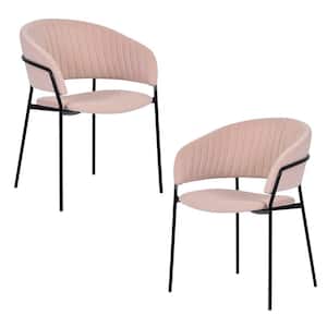 Pink Dining Chair Upholstered (Set of 2)