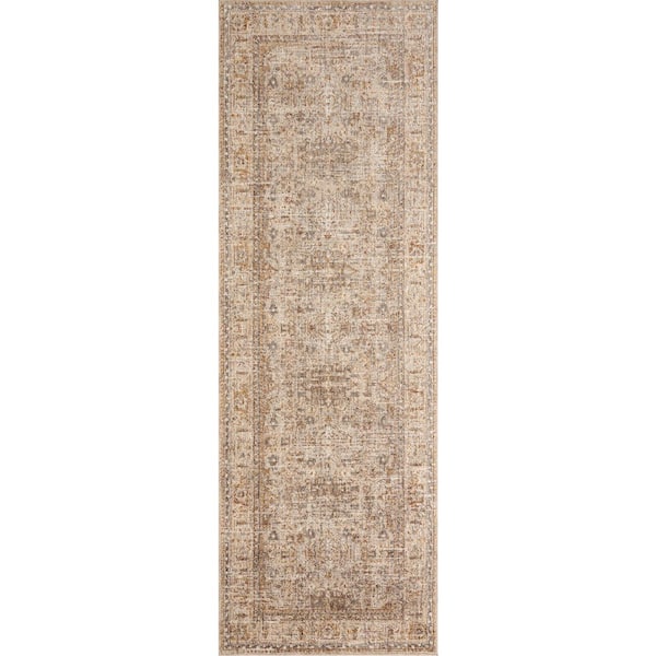 Angela Rose Blake 2 ft. 7 in. x 8 ft. Oatmeal / Spice Transitional Runner Rug
