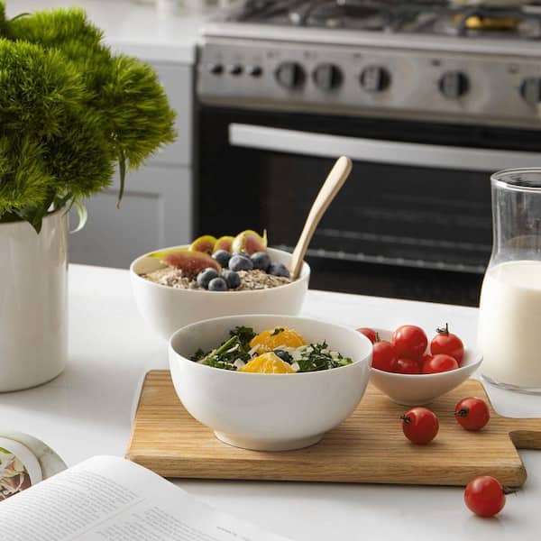 Esepony 22 oz. Ceramic Bowls with Microwave Safe and Dishwasher