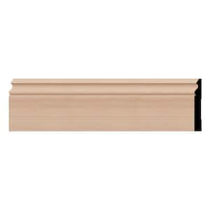 WM217 0.56 in. D x 5.25 in. W x 96 in. L Wood Cherry Baseboard Moulding