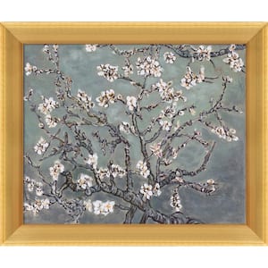 Branches of an Almond Tree in Blossom by Originals Piccino Luminoso Framed Abstract Art Print 10.5 in. x 12.5 in.