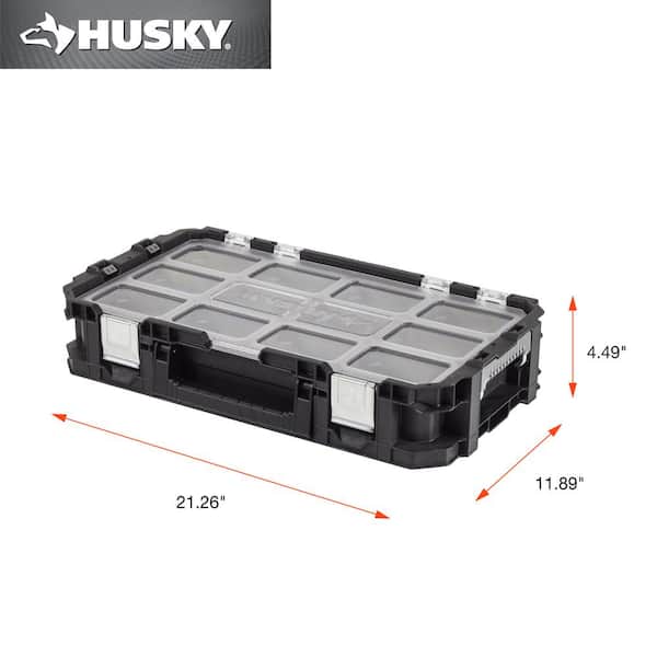 平棚 1490x300x250 Husky Connect Stackable Portable Heavy Duty Lightweight 10