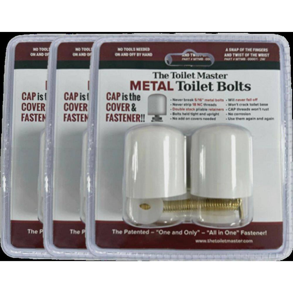Metal Toilet Master Bolts (3-pack)