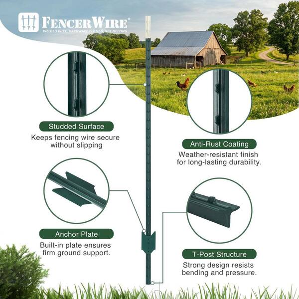 Metal Ware T Posts Metal T Posts Home Depot