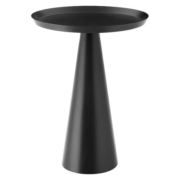 Maren Round Side Table in Black