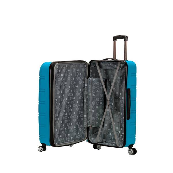 Rockland Melbourne 28 in. Turquoise Expandable Hardside Dual Wheel
