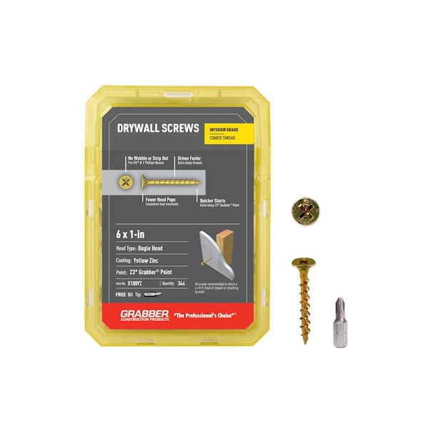 #6 1 in. Phillips Bugle Head Wood Screw (1 lb. Box)