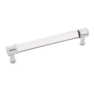 Midway Collection 6-5/16 in. (160 mm) Center-to-Center Crysacrylic with Chrome Cabinet Door and Drawer Pull