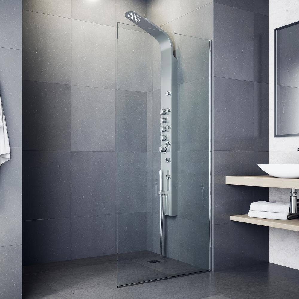 Stainless Steel 71" Shower Panel with 6 Jets and Hand Shower