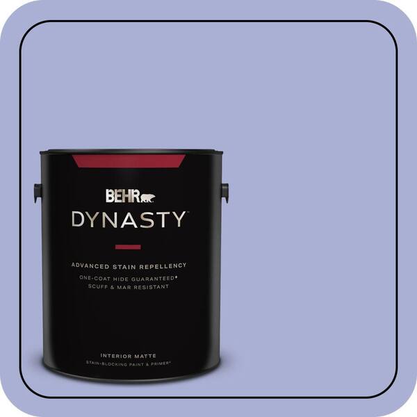 1 gal. #MQ4-30 Lavender Wash One-Coat Hide Matte Interior Stain-Blocking Paint & Primer