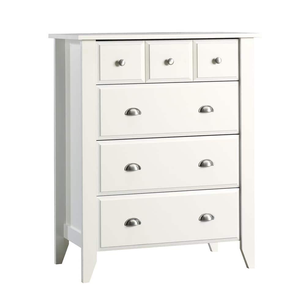 SAUDER Shoal Creek 4-Drawer Soft White Chest 411197 - The Home Depot