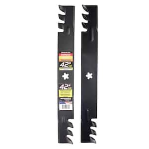 2 Commercial Mulching Blade Set for Many 42 in. Cut Craftsman, Husqvarna, Poulan Mowers Replaces OEM #'s 134149, 138498