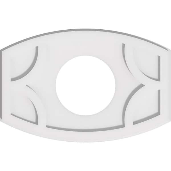 Ekena Millwork 1 in. x 20 in. x 13.375 in PVC Medallion Moulding