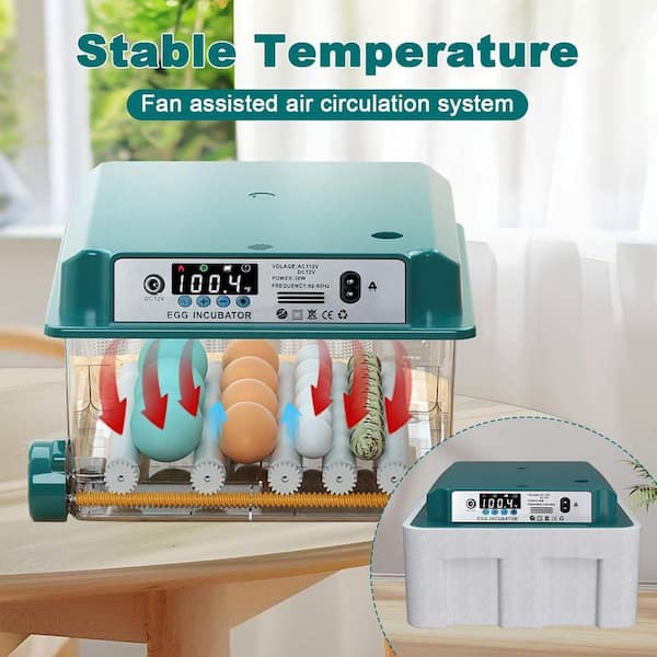 KIWDZFU 12-16 Egg Incubator Automatic Egg Turning Humidification