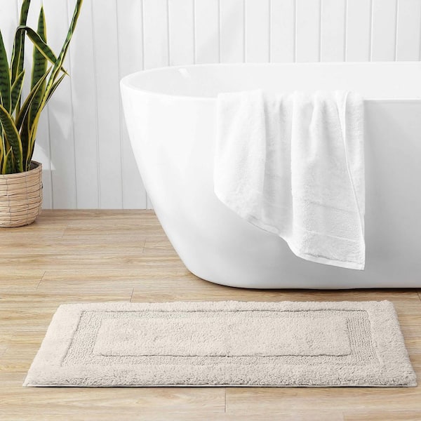 Long Branch 1-Piece Natural Linen 100% Cotton 21x34 Bath Rug