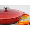 Chasseur French Enameled 7.25 qt. Oval Cast Iron Dutch Oven in Red with Lid  CI_3733_RD____CI_108 - The Home Depot